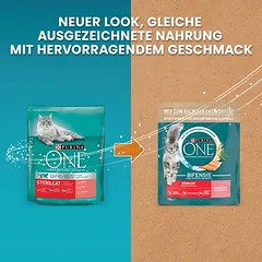 PURINA ONE SterilCat su lašiša, sausas maistas katėms — 2 nuotrauka