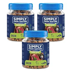 SIMPLY FROM NATURE Smart Bites Deerhound treniruokliai šunims 3x130g