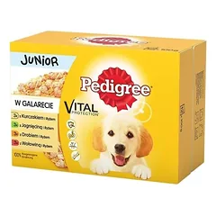 PEDIGREE Junior mišinio skonių želė 12x100g