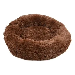 Flamingo Hundebett Krems rund dunkelbraun, Labai dideliems > 45 kg — 1 nuotrauka