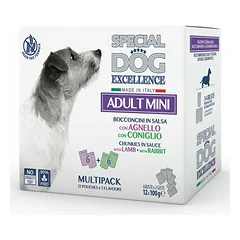 Special Dog Excellence Multipack Pouches Mini Adult with Lamb / Rabbit 12x100 g
