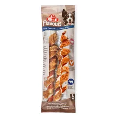 8in1 Flavours Mega Twisted Sticks trigubo skonio skanėstas šunims, 140 g — 2 nuotrauka