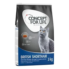 Concept for Life British Shorthair Adult sausas maistas katėms – patobulinta receptūra!, < 1,4 kg — 3 nuotrauka