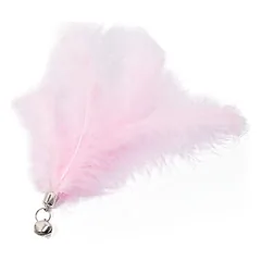 Canadian Cat Company kačių meškerės pakabukas Plunksna su varpeliu, L 20 x B 2 x H 1 cm - rožinė — 2 nuotrauka