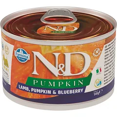 FARMINA N&D Dog Lamb, Pumpkin, Blueberry Mini konservai 140 g