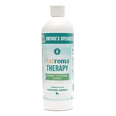Nature's Specialties Oatroma Therapy šampūnas su rozmarinais - švelnus drėkinamasis šampūnas šunims ir katėms, su rozmarinais ir mėtomis, koncentratas 1:12, 3,8L — 2 nuotrauka