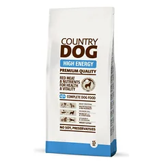 COUNTRY DOG High Energy sausas maistas šunims 15kg
