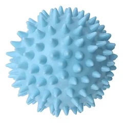 Šuns žaislas, dygliuotas kamuoliukas, TPR, mėlynas, 7 cm — 2 nuotrauka
