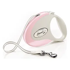 FLEXI Style S tape automatinis pavadėlis šunims iki 12kg, juosta 3m, rausvas