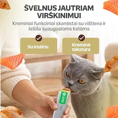 Digestive suaugusių kačių kreminiai funkciniai skanėstai su vištiena ir lašiša, 4x15 g — 4 nuotrauka