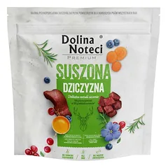 DOLINA NOTECI Premium Džiovintas elnienos šunų maistas 1 kg