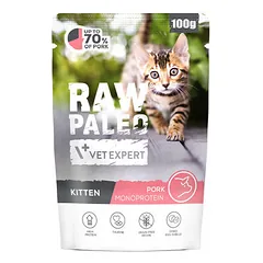 Raw Paleo Cat Kitten Monoprotein Pork 100 g