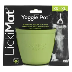 LickiMat Yoggie Pot - laižymo žaislas šunims, puodelis su gumbeliais