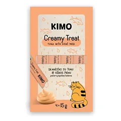 Kimo Cat Creamy Treat Tuna Goat Milk skanėstai katėms su tunu ir ožkos pienu, 60 g