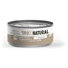 Prefera Fresh Farm Cat Mousse Su ėriena ir vištiena visavertis drėgnas maistas suaugusioms katėms su ėriena ir vištiena, 85 g