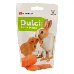 Flamingo Snack Dulci Carrot papildomas maistas smulkiems gyvūnams su morkomis, 50 g
