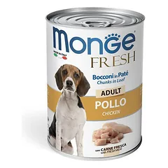 Monge Fresh adult konservuotas pašaras šunims su vištiena 400g
