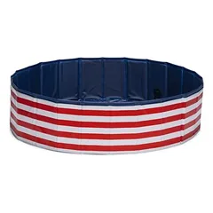 Beeztees baseinėlis šunims Doggy Dip, raudonas/baltas