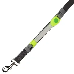 Flamingo Safety Strip LED - šviečiantis antkaklio diržas šunims, geltonas — 2 nuotrauka