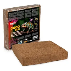 Happet suspaustas, smulkus kokoso substratas terariumui, 2 kg