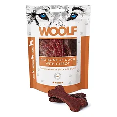 WOOLF Big Bone Of Duck With Carrot 100g antienos ir morkų lazdelės