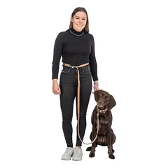 TRIXIE Premium pritaikomas pavadys, su neoprenu L-XL 2m/25mm, šv. deim./karamelė — 5 nuotrauka