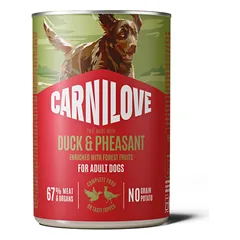 CARNILOVE Paté Made with Duck & Pheasant konservuotas pašaras šunims 400 g