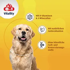 8in1 Vitality multivitaminų tabletės Adult, papildas šunims — 2 nuotrauka