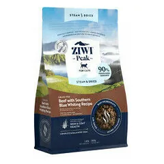Ziwi Peak Cat Steam & Dried su jautiena ir pietiniu mėlynuoju merlangu, sausas maistas katėms 0,8 kg — 2 nuotrauka