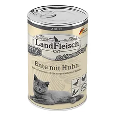 LandFleisch konservai katėms su antiena ir vištiena 6×400 g