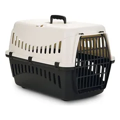 Beeztees Transportbox Gypsy creme/anthrazit für Katzen