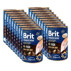 Brit Premium by Nature Žuvis su žuvies oda 18x400g