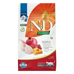Farmina N&D Cat Pumpkin Adult su putpelėmis, sausas maistas katėms 0,3 kg — 2 nuotrauka