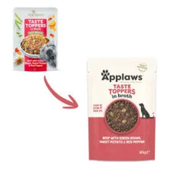 Applaws Taste Toppers sauso pašaro pagardas su jautiena ir daržovėmis sultinyje šunims