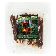 Real Dog minkšta antienos filė ant odos lazdelės, skanėstai šunims 500 g