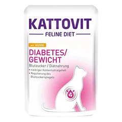 Kattovit Diabetes/Geating Chicken 85g paketėlis