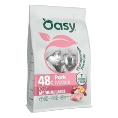 Oasy Adult Medium/Large su kiauliena, sausas maistas šunims