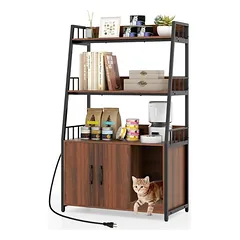 GIANTEX Isoliertes Katzenhaus aus Holz für den Außenbereich