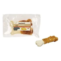Beeztees skanėstai šunims kramtomasis kaulas su višta, Matmenys: 12 cm / Svoris: 60 g — 2 nuotrauka