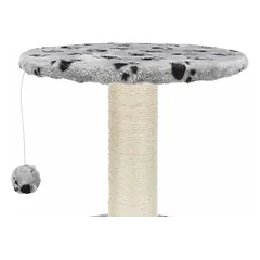 Trixie Toledo scratching post kačių namelis su draskomu stulpu ir guoliu, pilka, 61 cm — 4 nuotrauka