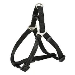 Trixie Premium One Touch petnešos, L 65-80cm/25mm, juodos