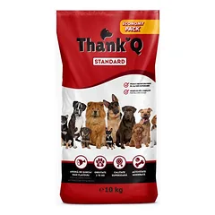 Sausas šunų maistas Thank´Q Standard Dog Adult Ham su kumpiu, 10kg