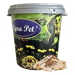 Lyra Pet® triušių ausys su kailiu — 4 nuotrauka