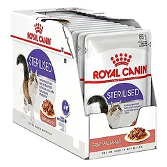 Royal Canin FHN Sterilised In Gravy visavertis drėgnas pašaras sterilizuotoms katėms padaže, 85 g x12