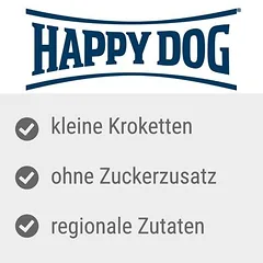 Happy Dog NaturCroq Mini Puppy su paukštiena, sausas maistas šuniukams, 3 - 4,9 kg — 2 nuotrauka