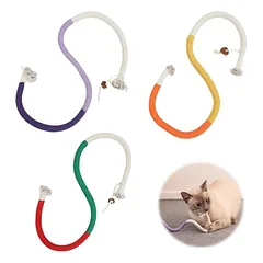 LovuPet 3 Stück 70 cm Katzenkauseil, Katzenminzstäbchen
