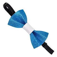 Record apykaklės peteliškė vidutinė - elegantiška peteliškė šunims ir katėms, su reguliuojamu apimtimi, Błękitny / 8x4cm — 4 nuotrauka