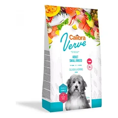 CALIBRA Dog Verve GF begrūdis sausas maistas mažų veislių šunims su lašiša ir silkėmis 6 kg