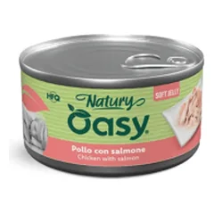 Oasy Natury Soft Jelly konservai su vištiena ir lašiša šunims