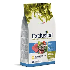 Exclusion Mediterraneo maistas šunims su tunu, M, 12 kg